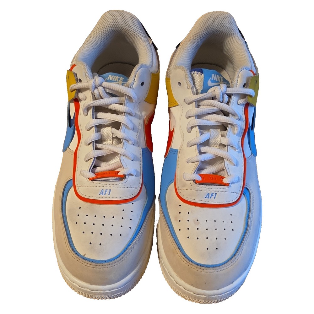 Nike Air Force 1 Shadow "Sail/Blue/Orange" – Women's Size 10 (US) - Picture 2 of 11